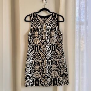 Alice + Olivia Clyde Damask Jacquard Shift Dress, Like New, Size 4